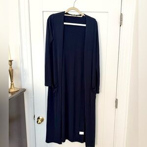 Navy Blue Long Cardigan